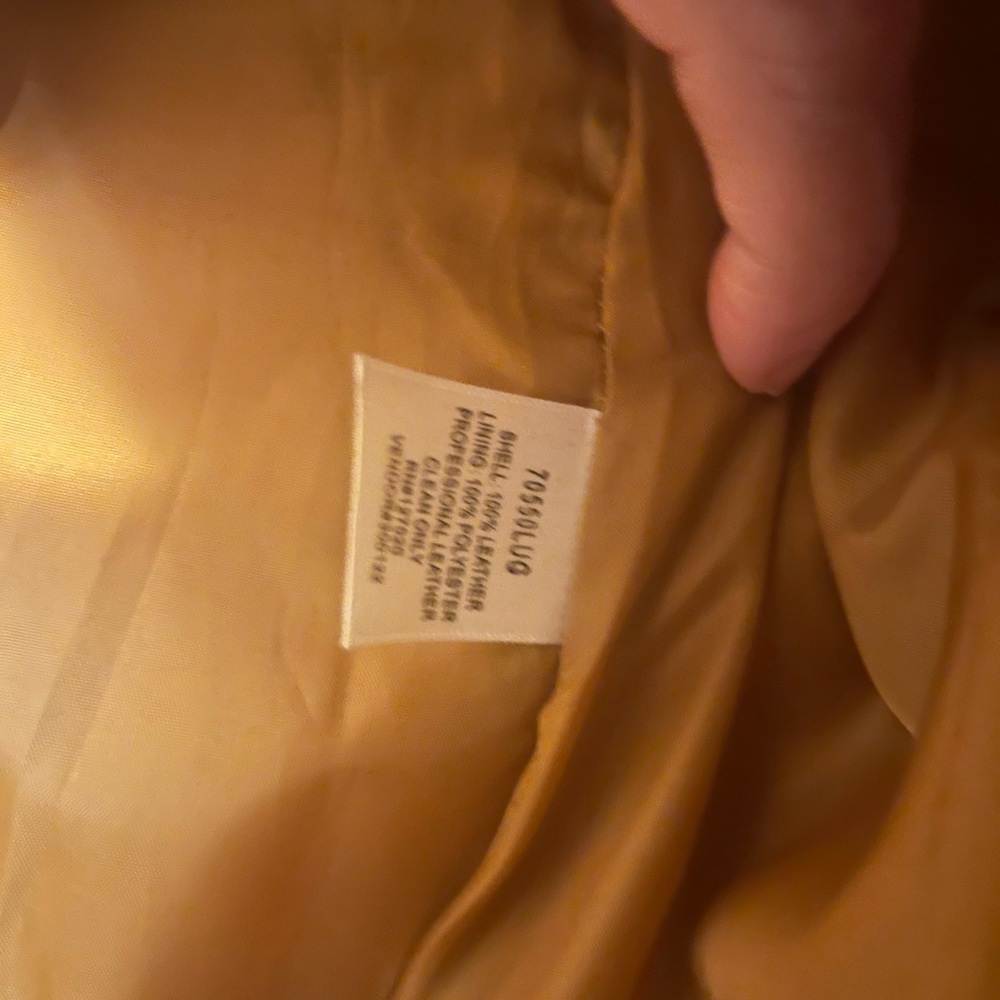 Burnt orange leather jacket size 18 or XL - Picture 4 of 5